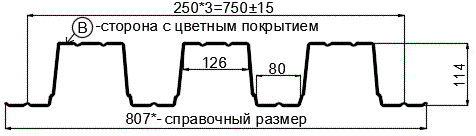 Фото: Профнастил Н114 х 750 - B (ПЭ-01-9003-0.8) в Ивантеевке