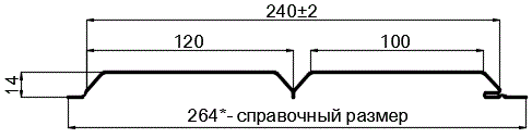 Фото: Сайдинг Lбрус-15х240 (Steelmatt-20-8017-0.4±0.08мм) в Ивантеевке