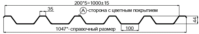 Фото: Профнастил С44 х 1000 - A (ПЭ-01-1014-0.45) в Ивантеевке