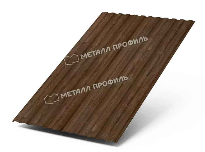 Фото: Профнастил МП10 х 1100 - A (ECOSTEEL_MA_Д-01-МореныйДуб-0.5) в Ивантеевке