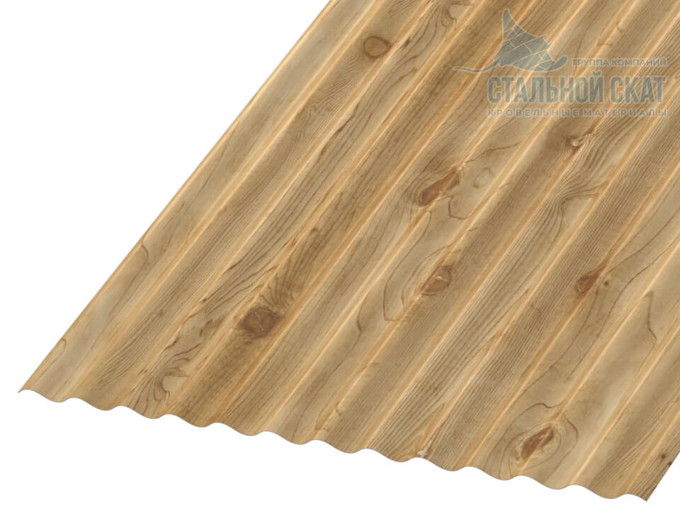 Фото: Профнастил МП18 х 1100 - A (ECOSTEEL_MA-01-Сосна-0.5) в Ивантеевке