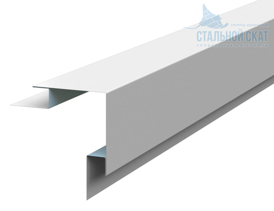 Планка угла наружного сложного 75х75х3000 (ПЭ-01-9010-0.45) в Ивантеевке