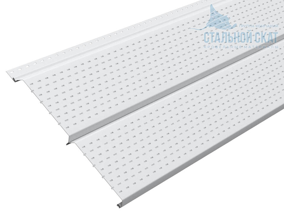 Софит перфор. Lбрус-XL-14х335 NormanMP (ПЭ-01-9003-0.5)