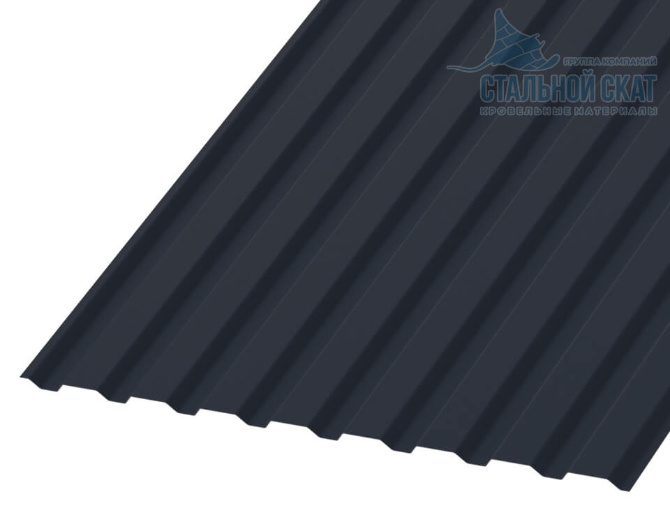 Профнастил МП20 х 1100 - A Двусторонний (ПЭ_Д-01-7024-0.4±0.08мм)